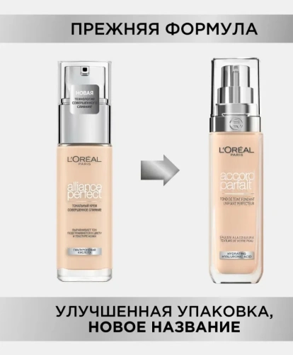 LOREAL крем тональный accord parfait 1.R/C 30мл